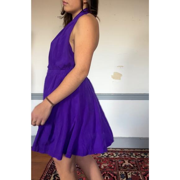 “Buy It Now + Best Offer” Vintage purple, Donna Karen silk dress - Picture 4 of 5